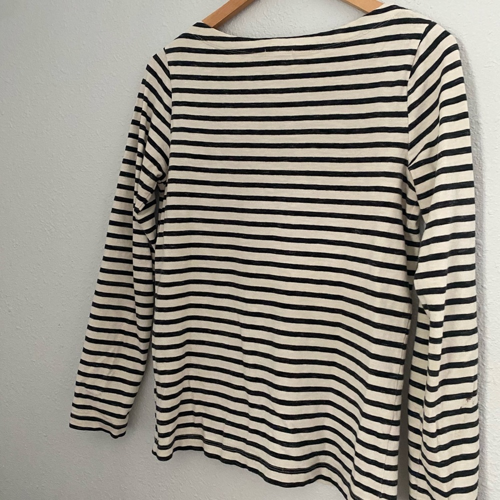 French Girl Navy stripped Gap Top